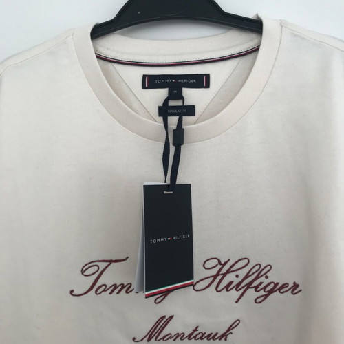 Tommy Hilfiger T-Shirt new, regular fit, beige, size M