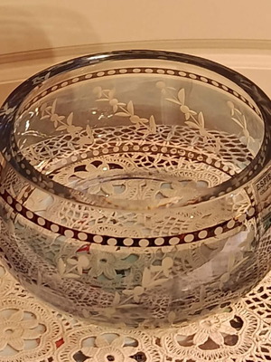 Tagie Glass Bowl Fountain, diameter 16cm, like new
