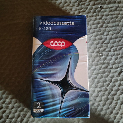 VHS videocassette E-120 new, 2 hours