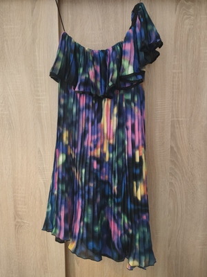 BSB one-shoulder dress, size 40, multicolored