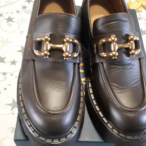 Badura loafers brown like new, leather, size 41