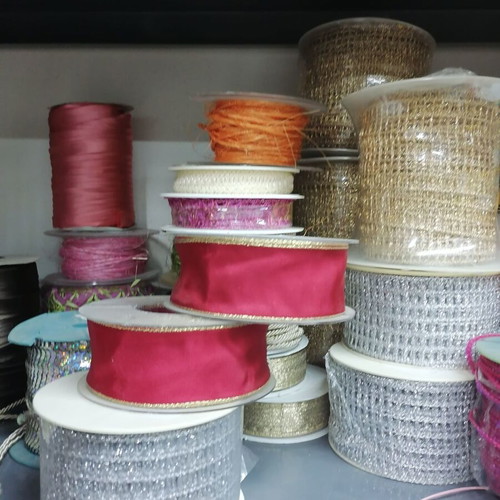 Ribbons in various colors for sewing and general use, new