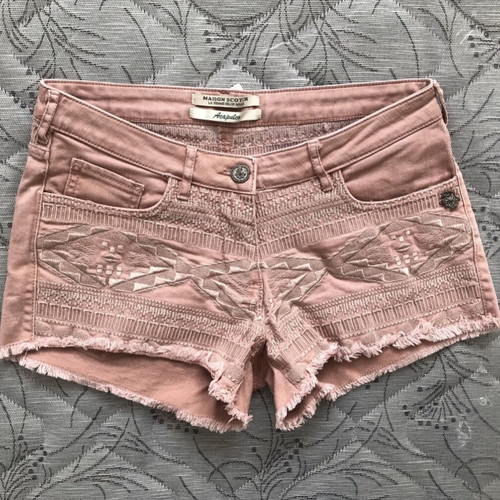 Maison Scotch denim shorts used, pink, size 25