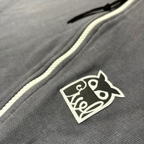 OWL Anthracite Zip Hoodie with Hood, M