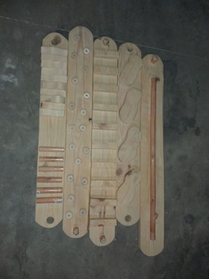 Wooden sensory walkway handmade set of 5 pieces new