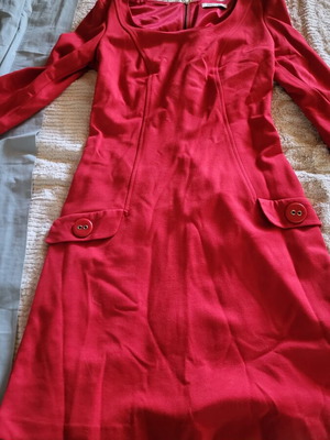 Bill Cost red dress like new with back zipper