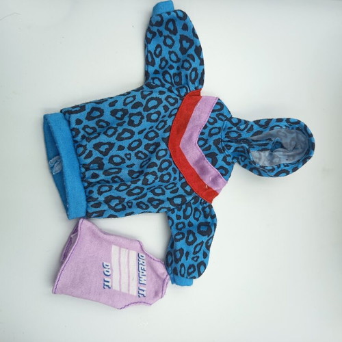 Barbie tops original set like new, long sleeved hoodie and sleeveless top