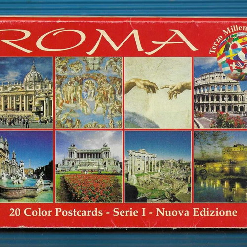 Roma 20 Color Postcards used, Serie I Terzo Millennio