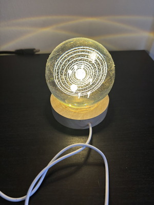Lamp with solar system design unused