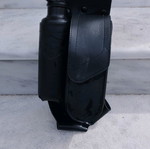 Harley Davidson flask in leather case used for motorcycle
