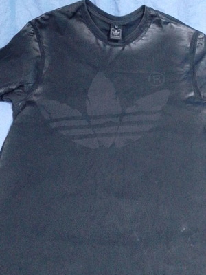 Adidas short-sleeve shirt used, size M, black