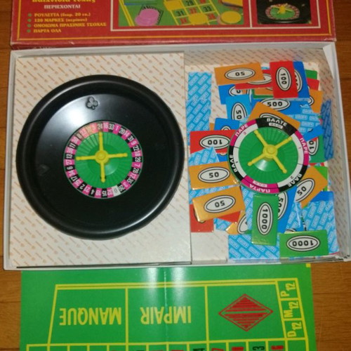 Roulette & Parta Ola vintage board game used from the 80's