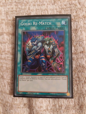 Yu-Gi-Oh Gouki Re-Match used super rare card