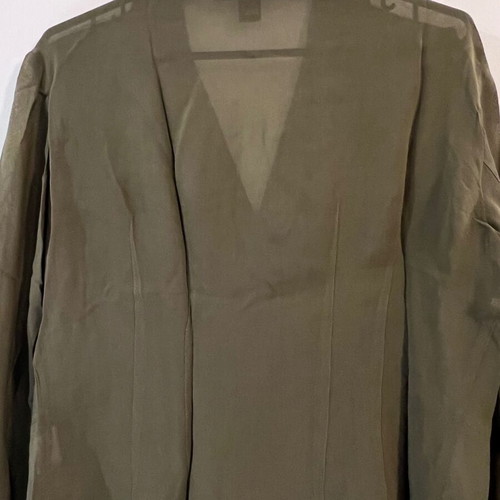 DKNY women's utility blazer, size 10, green