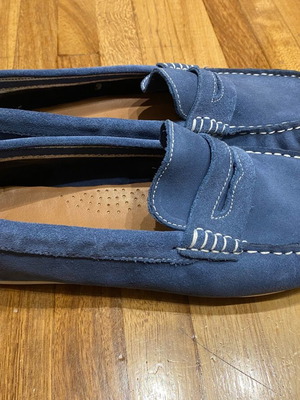 Zara blue moccasin shoes like new, size 40