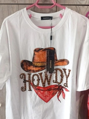 T-shirt with embossed letters, white, sizes S-L