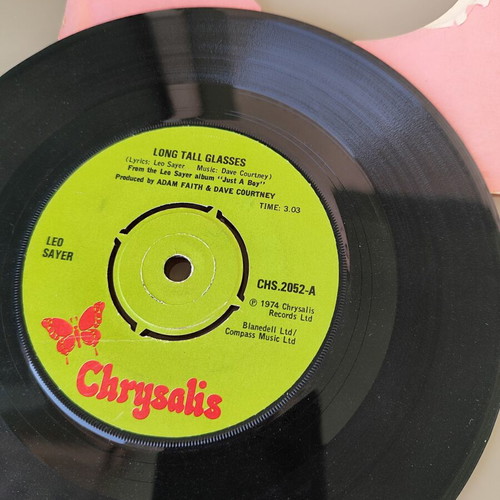 Leo Sayer Long Tall Glasses 7" vinyl single used, rock