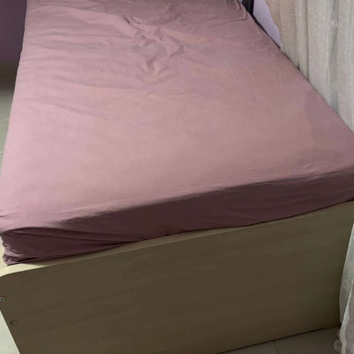 IKEA SLAKT bed used with trundle and storage space