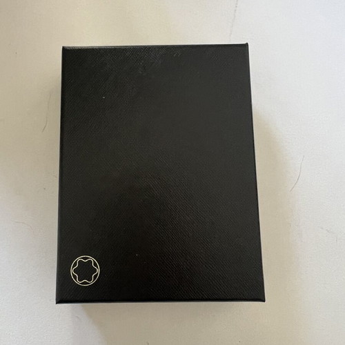 Montblanc leather card holder dark brown new with box