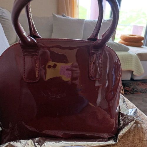 David Jones women's red handbag new with tags