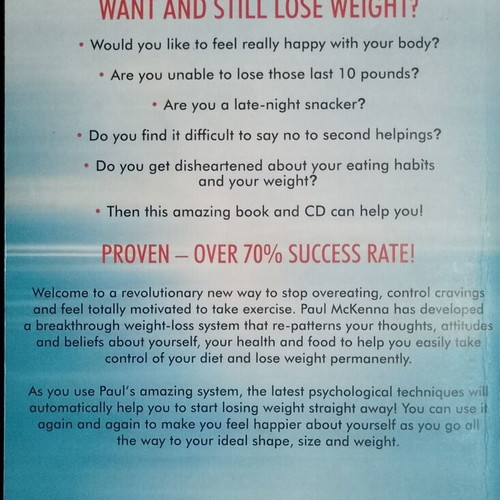 I Can Make You Thin book and CD set used by Paul McKenna