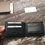 Leather wallet new black