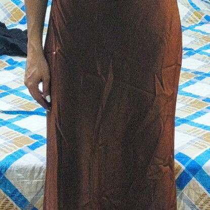 Vintage bronze metallic dress Gina Ritzi like new, made in Britain