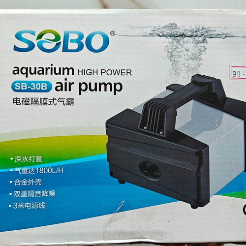 SOBO aquarium air pump SB 30B 15W new