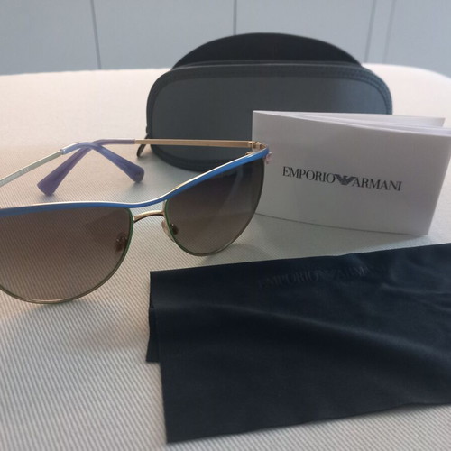 Emporio Armani sunglasses used with slight lens discoloration
