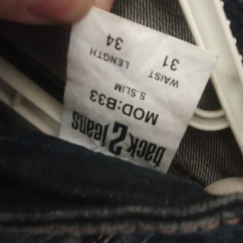 Back2jeans men's jeans with elastic, like new, blue
