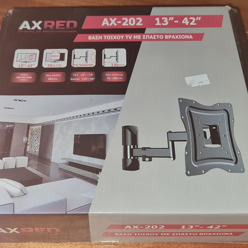 TV wall mount with folding arm for 13" to 42" TVs like new