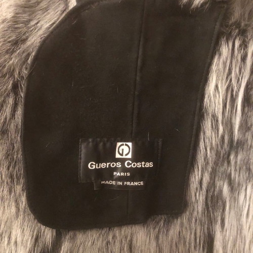 Gueros Costas mouton coat long new unworn women's size L black