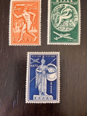 NATO 1954 Airmail Stamp Set new, complete aviation edition