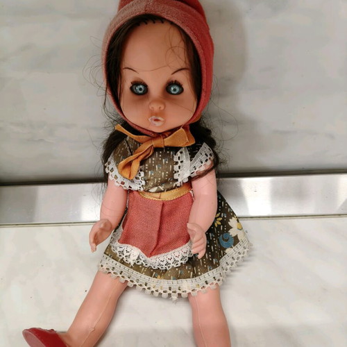 Vintage doll Little Red Riding Hood 30cm like new