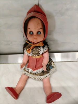 Vintage doll Little Red Riding Hood 30cm like new