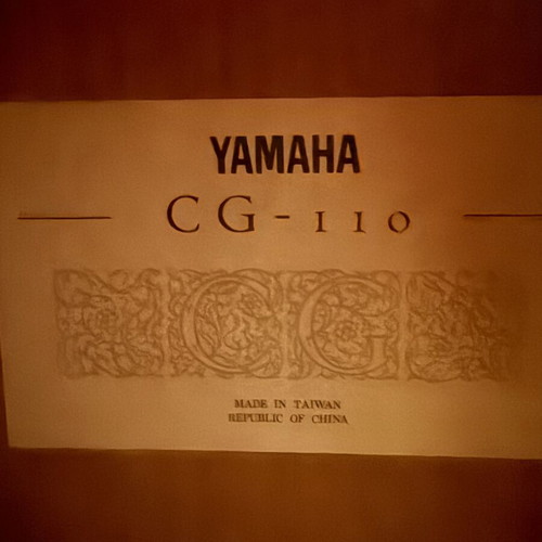 Yamaha classical guitar CG-110, 4/4 size, wooden finish