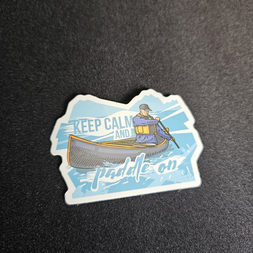 Keep Calm and Paddle On Sticker new