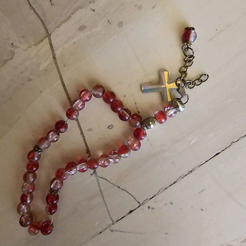Amulet used, blessed by a priest