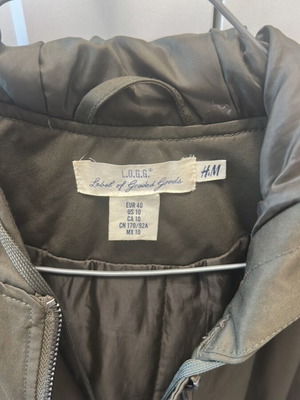 H&M thin jacket size M used, green