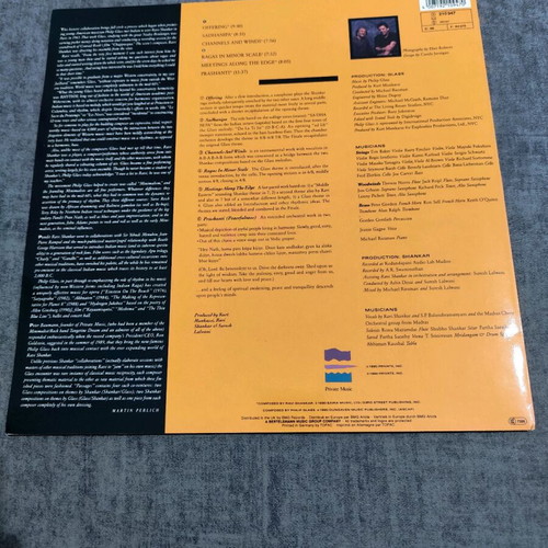 Passages vinyl used by Ravi Shankar And Philip Glass