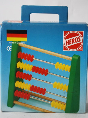 Vintage 90's Heros Wooden Learning Abacus New