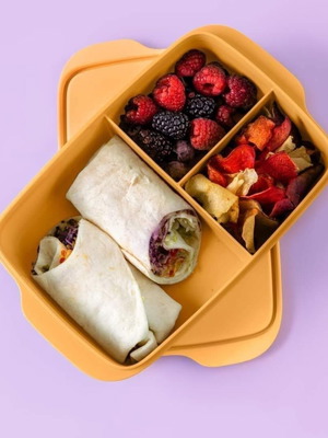 Container with compartments 1L new, airtight and watertight