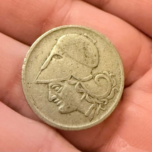 One Drachma Coin 1926 used with Athena goddess design
