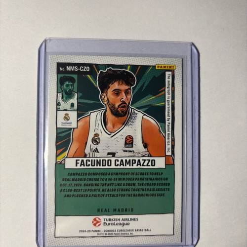Donruss Basketball Euroleague Marvels Facundo Campazzo Red AUTO Card 2024/25 like new
