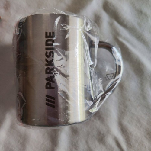 Parkside stainless steel mugs new, set of 2