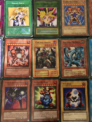 Yu-Gi-Oh cards used, pack of 15 old collectible