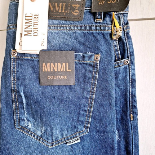MNML men's slim fit jeans new, size 33, blue