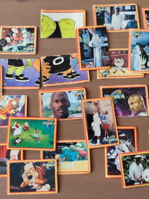 Space Jam 1997 Stickers used, Upper Deck pack of 24