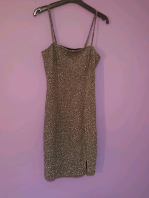 H&M dress like new with glitter and straps, size S