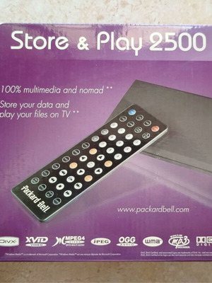 Media Player Packard-Bell Store & Play 2500 like new, complete pack without disk